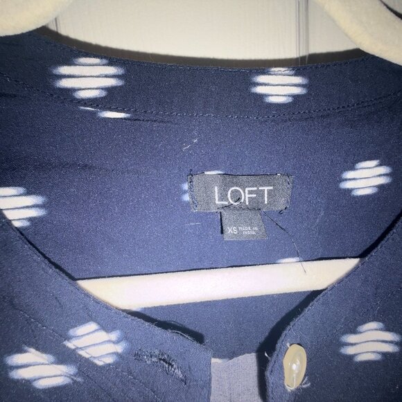 Blue and white Loft Sleeveless Jumpsuit XS - will fit S - Picture 3 of 3